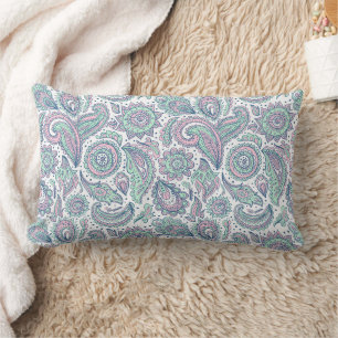 Coussin Rectangle Magnifique motif de paysage floral vintage