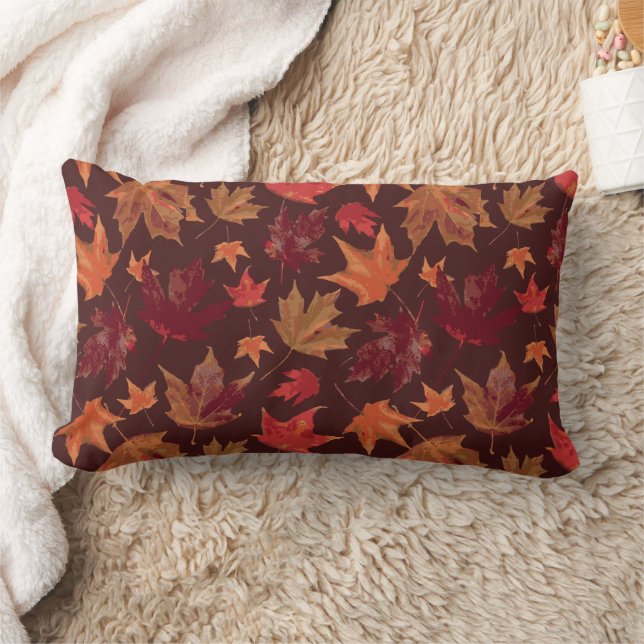 Coussin Rectangle Magnifiques feuilles d'automne coordonnées (Couverture)