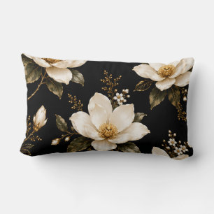 Coussin Rectangle Magnolia Floral Luxueux Motif Sans Couture Artwork