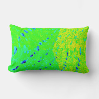 Coussin Rectangle Mahi Mahi Dolphin Poisson Art couleurs Lumbar Cous