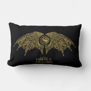 Coussin Rectangle MAISON DU DRAGON Cimier Targaryen ailé