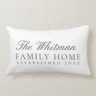 Coussin Rectangle Maison familiale blanche