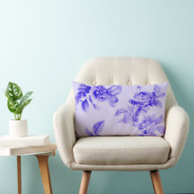 Maison romantique Vintage Floral Roses Bleu pourpr