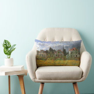 Coussin Rectangle Maisons à Argenteuil par Claude Monet, Art ancien