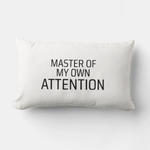 Coussin Rectangle Maître De Ma Propre Attention Machine à Écrire Min