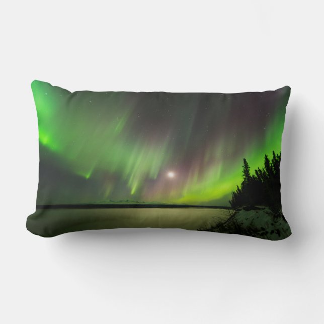 Coussin Rectangle Majestic Aurora (Recto)