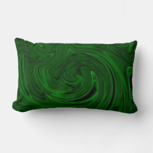 Coussin Rectangle malachite vert texture