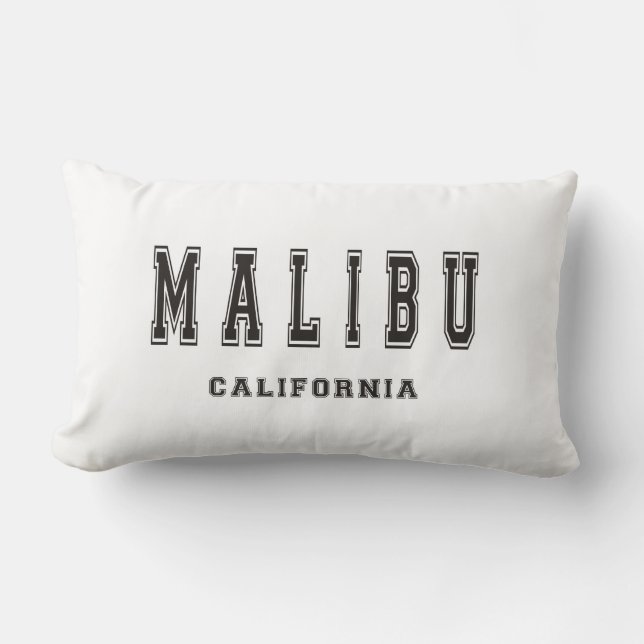 Coussin Rectangle Malibu la Californie (Recto)