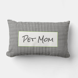 Coussin Rectangle Maman d'Animal Fête des Mères Chat Chien Empreinte