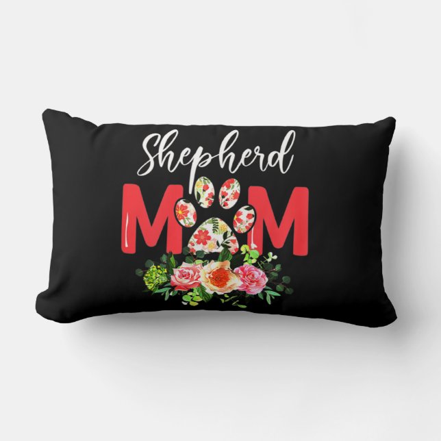 Coussin Rectangle Maman mignonne berger allemand (Recto)