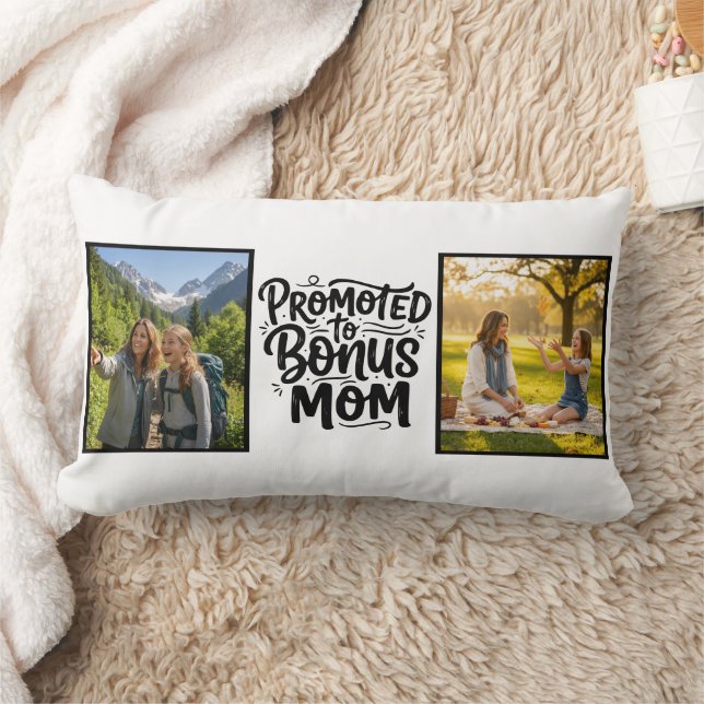 Coussin Rectangle Maman Supplémentaire Promue Écriture Pinceau Doubl (Couverture)