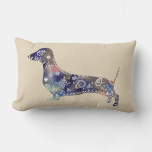 Coussin Rectangle Mandala Chien Lumbar Cushion