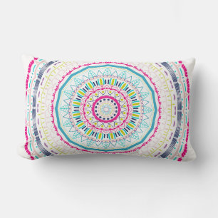 Coussin Rectangle mandala coloré