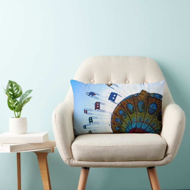 Coussin Rectangle Manège de Parc d'Attractions (Chaise)