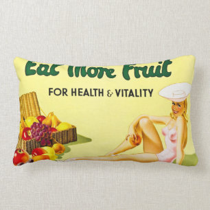 Coussin Rectangle Mangez de plus de fruit pour le cru de santé et d