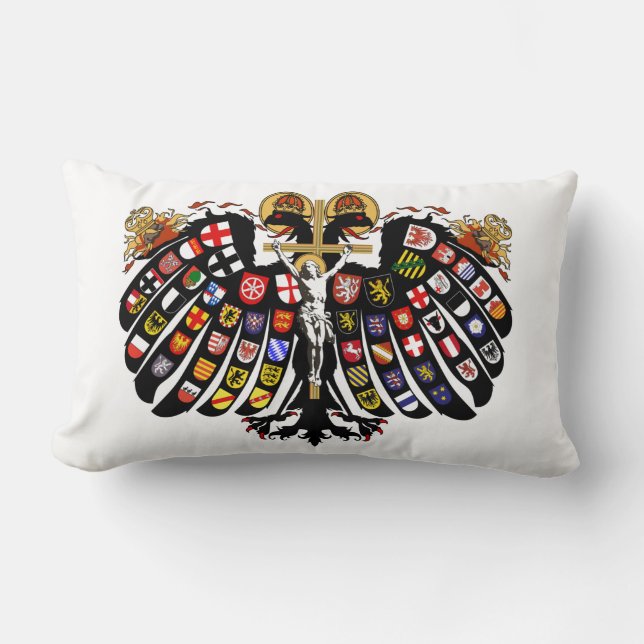 Coussin Rectangle Manteau de Saint Empire Romain des bras (Recto)