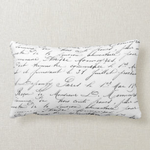 Coussin Rectangle Manuscrit français