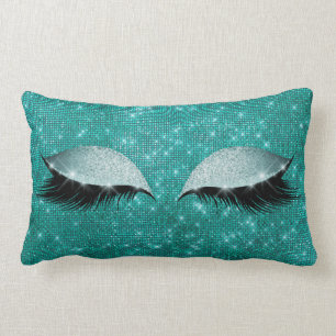 Coussin Rectangle Maquillage scintillant fascinant aquatique