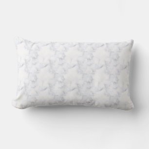 Coussin Rectangle Marbre Blanc Moderne