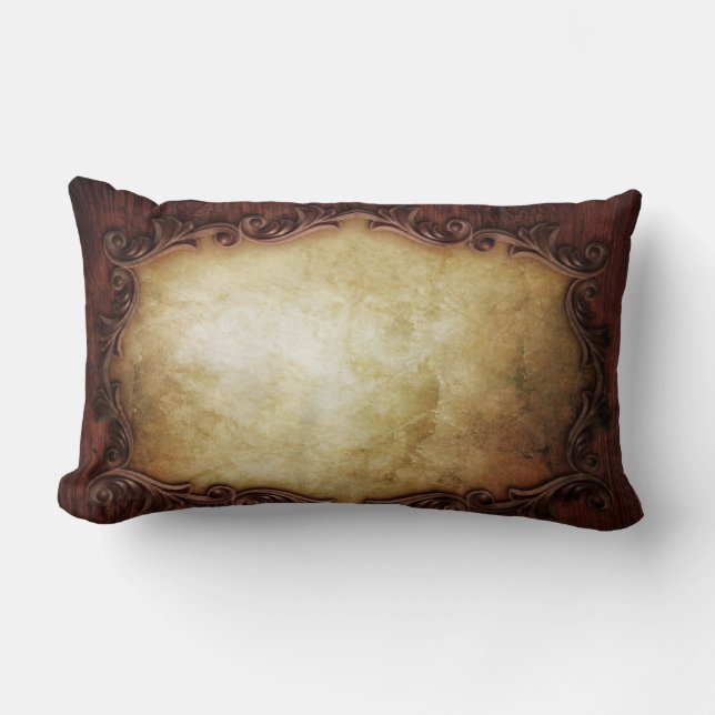 Coussin Rectangle mariage campagnard occidental de typographie (Recto)
