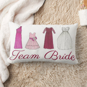 Coussin Rectangle Mariage de l'équipe mariée mariée mariée