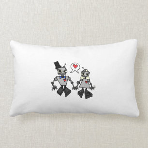 Coussin Rectangle Mariage de robot