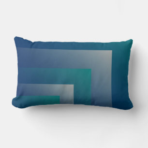 Coussin Rectangle Marine gris turquoise