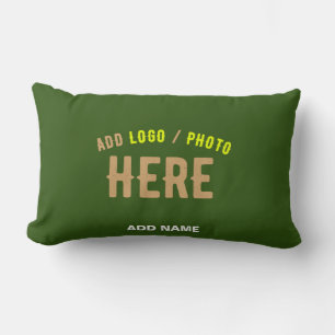 COUSSIN RECTANGLE MARQUE MODERNE MODERNE VERTE DE FORÊT MODERNE VÉRI