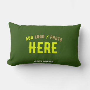COUSSIN RECTANGLE MARQUE MODERNE MODERNE VERTE DE FORÊT MODERNE VÉRI