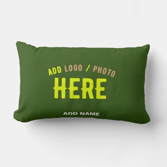 COUSSIN RECTANGLE MARQUE MODERNE MODERNE VERTE DE FORÊT MODERNE VÉRI (Recto)