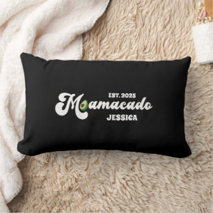 Coussin Rectangle marrant mamacado s'attend à ce que maman mère cade