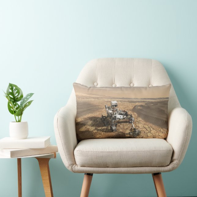 Coussin Rectangle Mars 2020 Rover Sur La Surface De Mars. (Chaise)