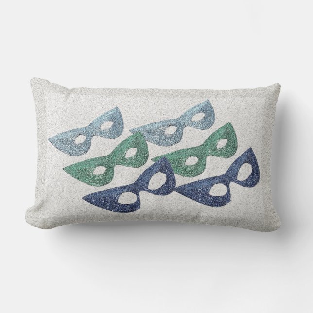 Coussin Rectangle Masques d'étincelles - (Recto)