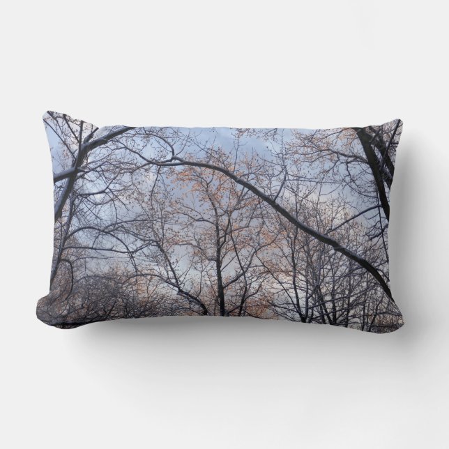 Coussin Rectangle Matin d'hiver II Paysage naturel (Recto)