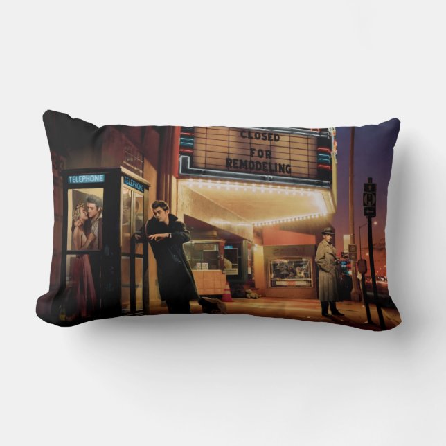 Coussin Rectangle Matinée de minuit (Recto)