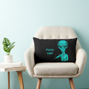 Coussin Rectangle Mauvais Alien, Tu es le prochain !