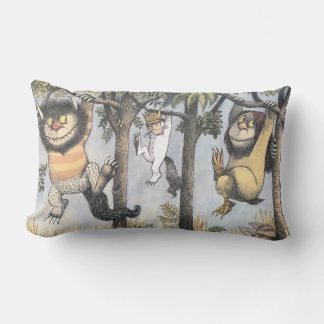Coussin Rectangle Max et les bêtes sauvages se balançant dans les ar (Recto)