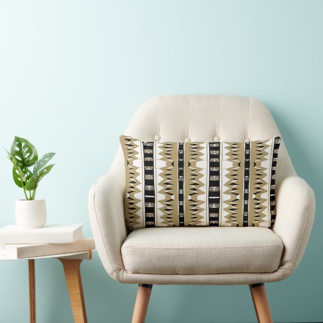 Coussin Rectangle Maz Afrofuturiste Motif Gold (Chaise)