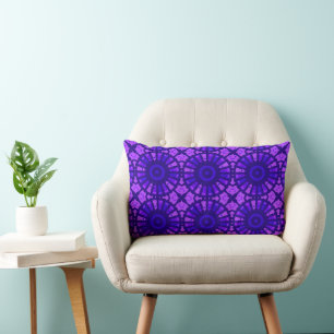 Coussin Rectangle Mazipoodles Kaleidoscope S - bleu violet