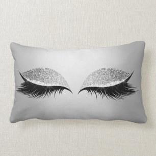 Coussin Rectangle Mèches fascinantes de maquillage d'yeux au beurre