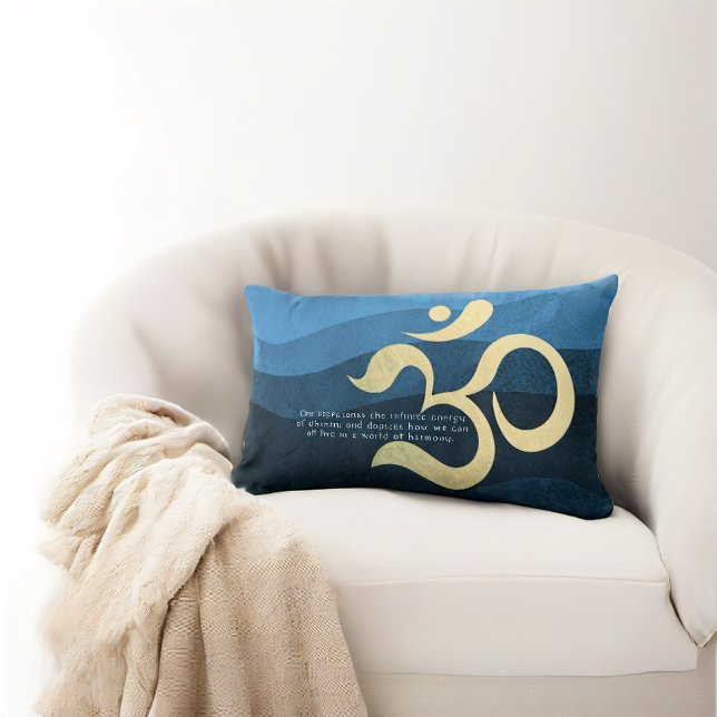 Coussin Rectangle Méditation Yoga Instructeur Vie Entraîneur OM Cita (Créateur téléchargé)