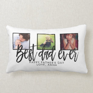 Coussin Rectangle Meilleur cadeau personnalisé de papa pour la Fête 