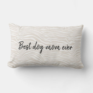 Coussin Rectangle Meilleure maman de chien Impression zèbre