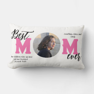 Coussin Rectangle Meilleure maman jamais béni mère de la photo Jeu d