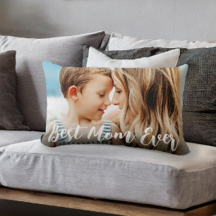 Coussin Rectangle Meilleure maman jamais mère Fête des mères Photo p