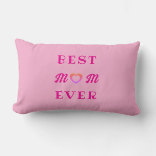 Coussin Rectangle Meilleure maman Jamais simple Coeur rose Mère's Da