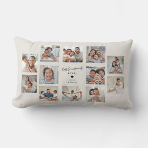 Coussin Rectangle Meilleurs Grands-Parents du Monde Collage Multi Ph