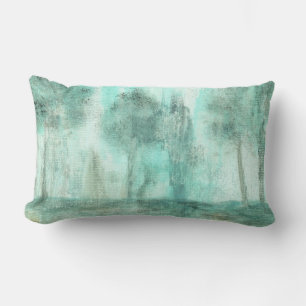 Coussin Rectangle Mémoire, Paysage Abstrait Arbres Peinture Art