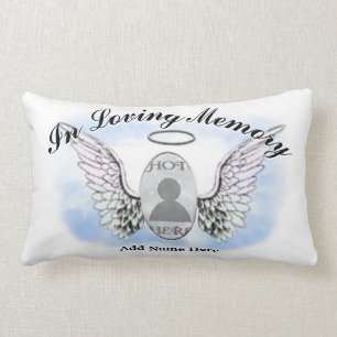 Coussin Rectangle Mémorial photo personnalisé