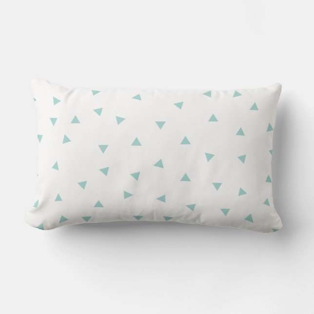 Coussin Rectangle menthe de //de forme de rectangle de geo de (Recto)